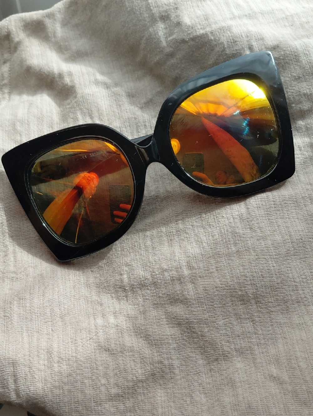 Sophia Vegara Full Sun 100% UV Protection Sunglasses Sun Burst Reflective Lenses